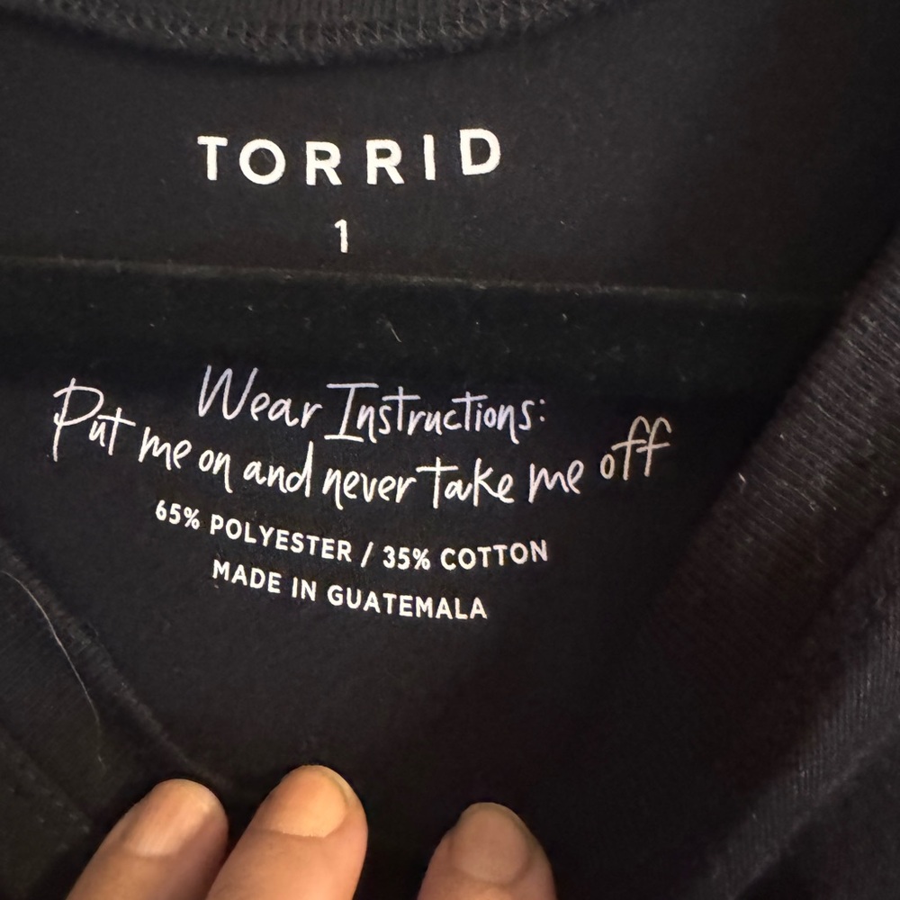 Torrid Black Skeleton Print Long Sleeve Top - Picture 6 of 7